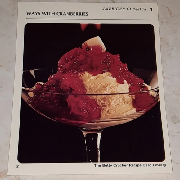 The Betty Crocker Recipe Card Library REPLACEMENT CARD AMERICAN CLASSICS 1971 - Picture 1 of 1